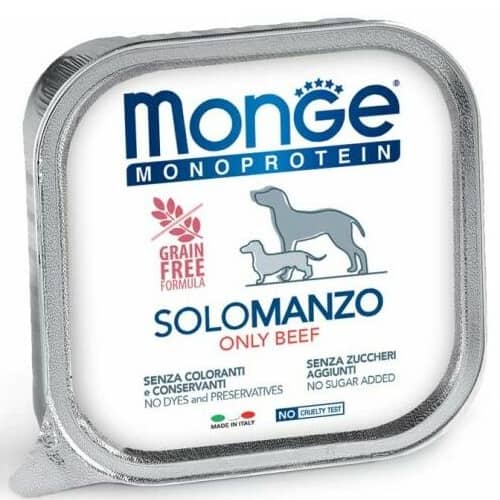 MONGE DOG MONOPROTEIN BEEF suņu konservi pastēte Liellops 150g